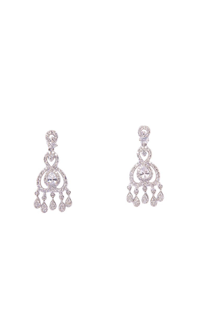 Namokriti Elegant Drop Earrings with Sparkling American Diamonds – Perfect for Every Occasion